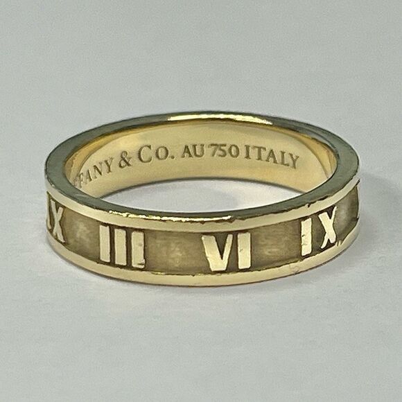 Retired Tiffany & Co. Atlas  Band - 18k Yellow Gold - sz 5.5 - Picture 11 of 16